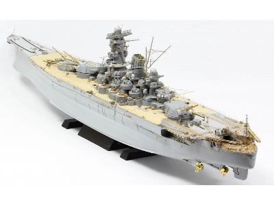 Ijn Musashi 1944 Advanced Detail Up Set (Hinoki Tone Stained Deck) (For Tamiya 78025) - image 20