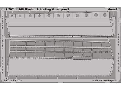 P-40E landing flaps 1/32 - Hasegawa - image 2
