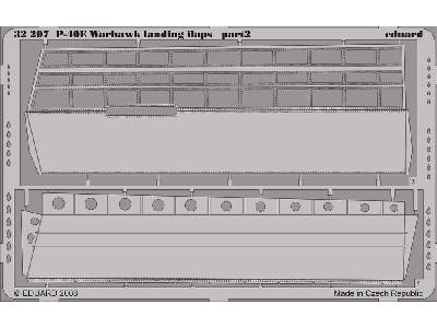 P-40E landing flaps 1/32 - Hasegawa - image 3