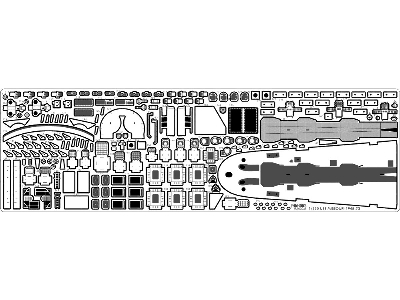 Uss Missouri Bb-63 1945 Advanced Detail Up Set (20b Deck Blue Stained Wooden Deck) (For Tamiya 78008 Or 78018) - image 16