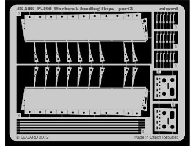 P-40E landing flaps 1/48 - Hasegawa - image 3