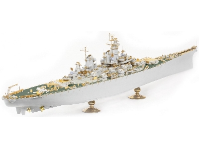 Uss Missouri Bb-63 1945 Advanced Detail Up Set (20b Deck Blue Stained Wooden Deck) (For Hobby Boss 86516) - image 12