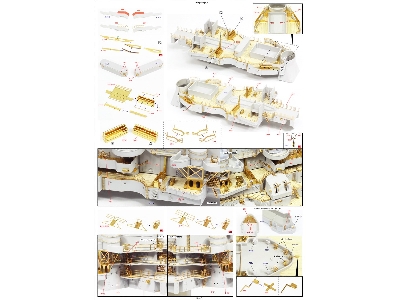 Uss Missouri Bb-63 1945 Advanced Detail Up Set (20b Deck Blue Stained Wooden Deck) (For Hobby Boss 86516) - image 18