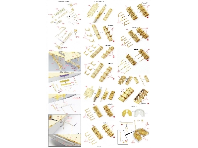 Uss Missouri Bb-63 1945 Advanced Detail Up Set (20b Deck Blue Stained Wooden Deck) (For Hobby Boss 86516) - image 21