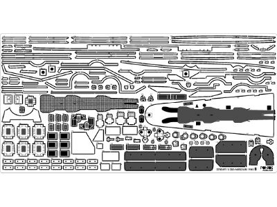 Uss Missouri Bb-63 1945 Advanced Detail Up Set (20b Deck Blue Stained Wooden Deck) (For Hobby Boss 86516) - image 29