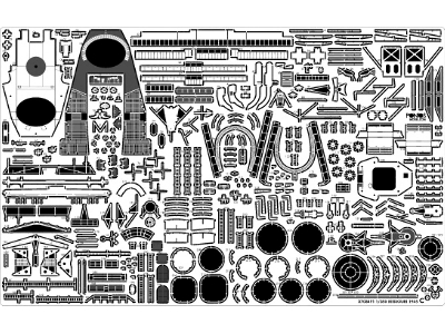 Uss Missouri Bb-63 1945 Advanced Detail Up Set (Teak Tone Wooden Deck) (For Hobby Boss 86516) - image 6