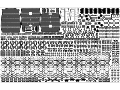 Uss Missouri Bb-63 1945 Advanced Detail Up Set (Teak Tone Wooden Deck) (For Hobby Boss 86516) - image 8