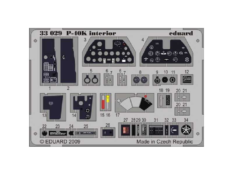 P-40K interior S. A. 1/32 - Hasegawa - image 1