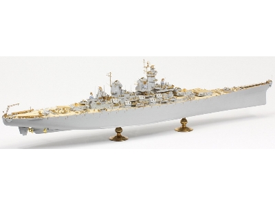 Uss Missouri Bb-63 1945 Advanced Detail Up Set (Teak Tone Wooden Deck) (For Hobby Boss 86516) - image 23