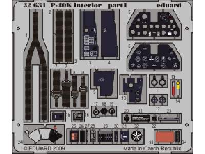 P-40K interior S. A. 1/32 - Hasegawa - image 1