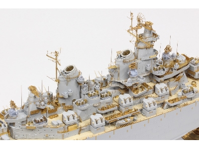 Uss Missouri Bb-63 1945 Advanced Detail Up Set (Teak Tone Wooden Deck) (For Hobby Boss 86516) - image 32