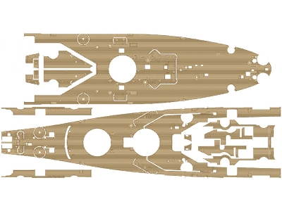 Uss Missouri Bb-63 1945 Advanced Detail Up Set (Teak Tone Wooden Deck) (For Hobby Boss 86516) - image 35