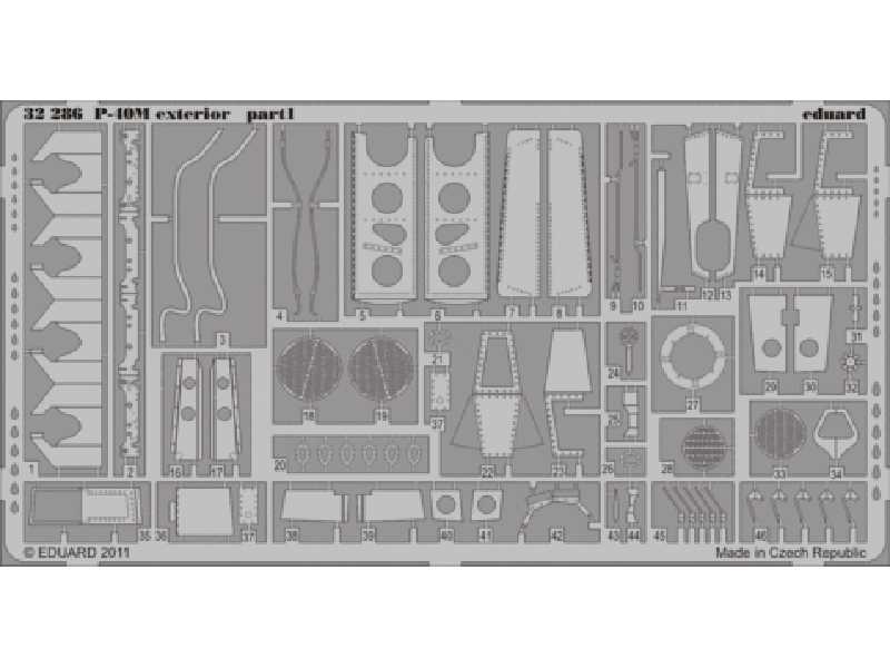 P-40M exterior 1/32 - Hasegawa - image 1