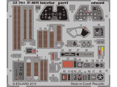 P-40M interior S. A. 1/32 - Hasegawa - image 1