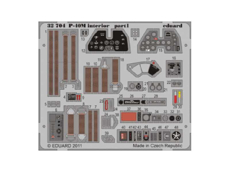 P-40M interior S. A. 1/32 - Hasegawa - image 1