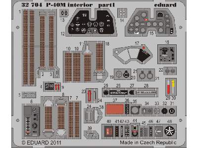 P-40M interior S. A. 1/32 - Hasegawa - image 2