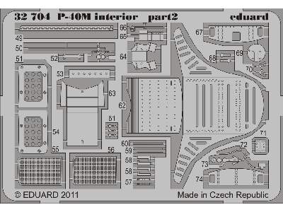 P-40M interior S. A. 1/32 - Hasegawa - image 3