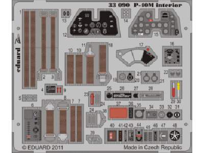 P-40M interior S. A. 1/32 - Hasegawa - image 1