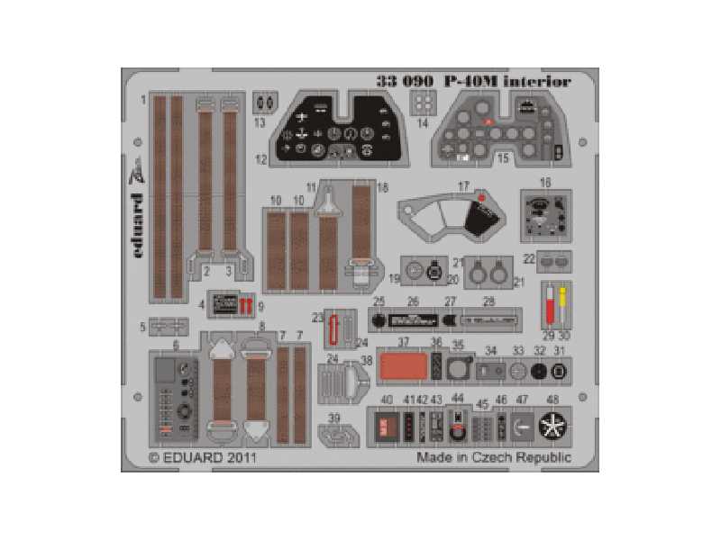 P-40M interior S. A. 1/32 - Hasegawa - image 1