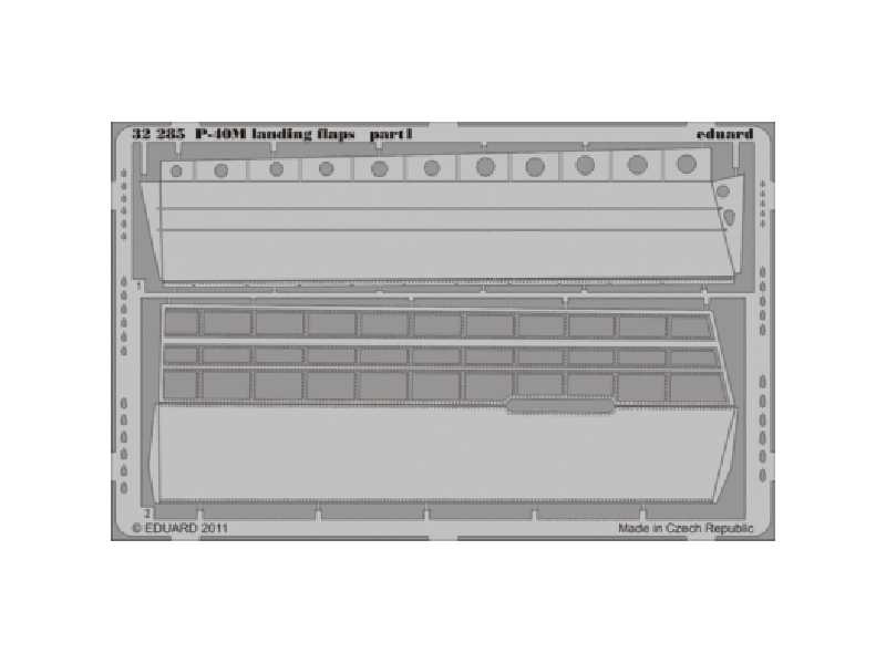 P-40M landing flaps 1/32 - Hasegawa - image 1
