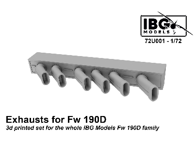 Exhausts For Fw 190d Family (Ibg) - image 1
