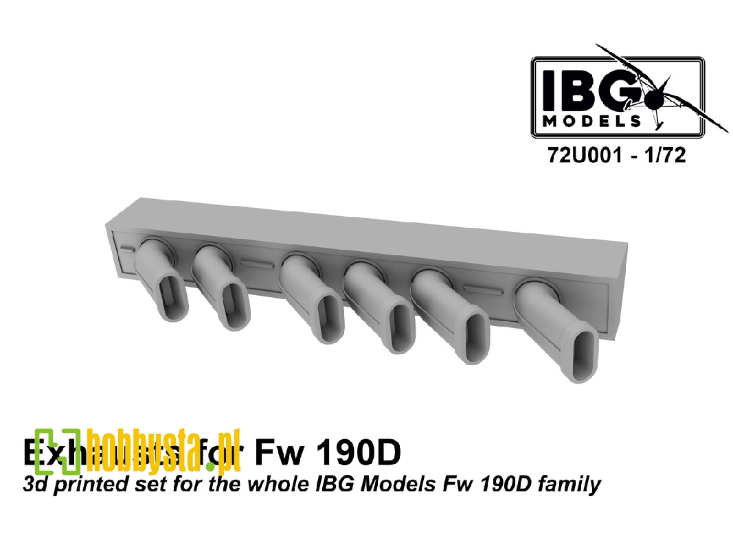 Exhausts For Fw 190d Family (Ibg) - image 1