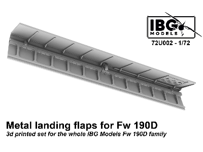 Metal Landing Flaps For Fw 190d Family (Ibg) - image 1