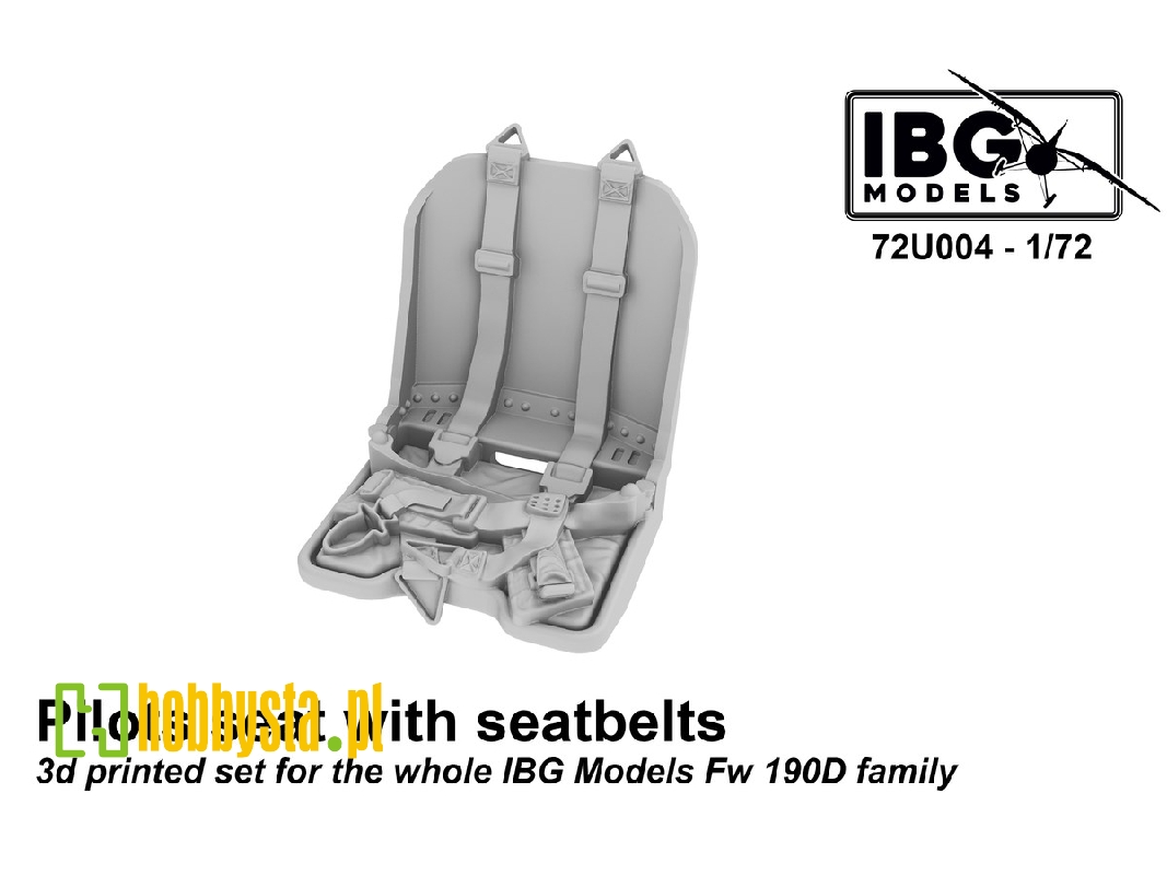 Pilots Seat With Seatbelts (For The Whole Ibg Models Fw 190d Family) - image 1