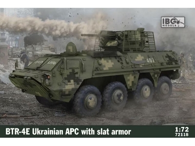 BTR-4E Ukrainian APC with slat armor - image 1