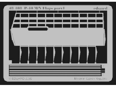 P-40M/ N flaps 1/48 - Eduard - image 1