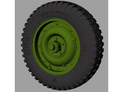 Willys Mb "jeep" Road Wheels (Firestone) - image 1