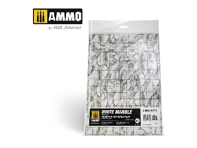 White Marble - Square Die-cut Tiles - image 1