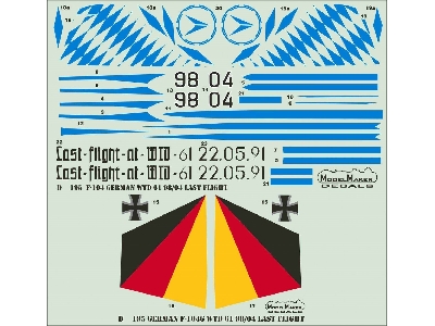 German F-104 Wtd 61 98/04 Last Flight - image 1