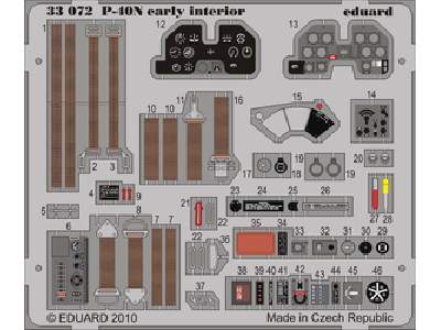 P-40N early interior S. A. 1/32 - Hasegawa - image 1