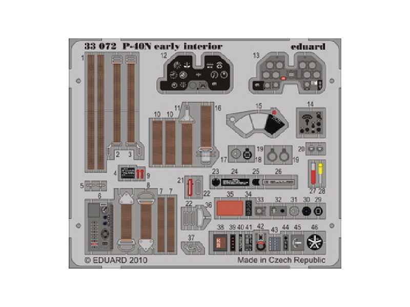 P-40N early interior S. A. 1/32 - Hasegawa - image 1