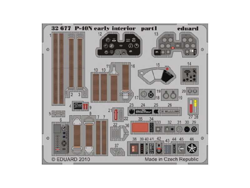 P-40N early interior S. A. 1/32 - Hasegawa - image 1