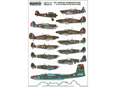 Jan Donald Zumbach Planes + A-26 Invader With Resin Nose - image 2