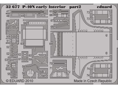 P-40N early interior S. A. 1/32 - Hasegawa - image 3