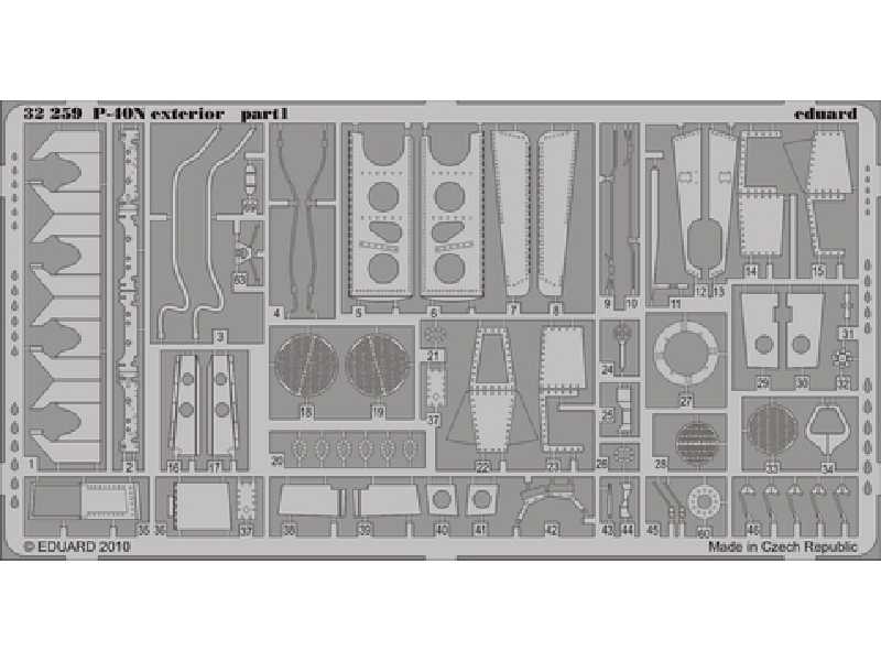 P-40N exterior 1/32 - Hasegawa - image 1