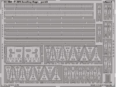 P-40N landing flaps 1/32 - Hasegawa - image 4