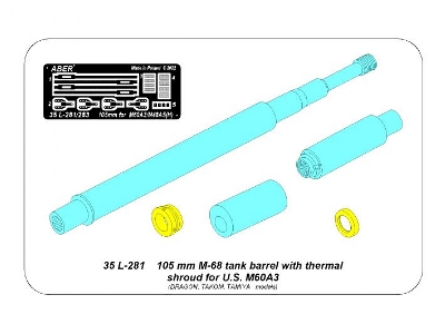 105 mm M-68 barrel with thermal shroud for  M60A3 Tank - image 18