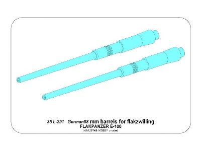 Barrels 88mm for Flakpanzer E-100 - image 8