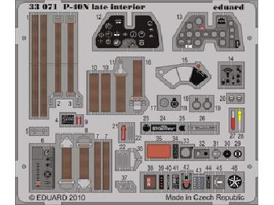 P-40N late interior S. A. 1/32 - Hasegawa - image 1