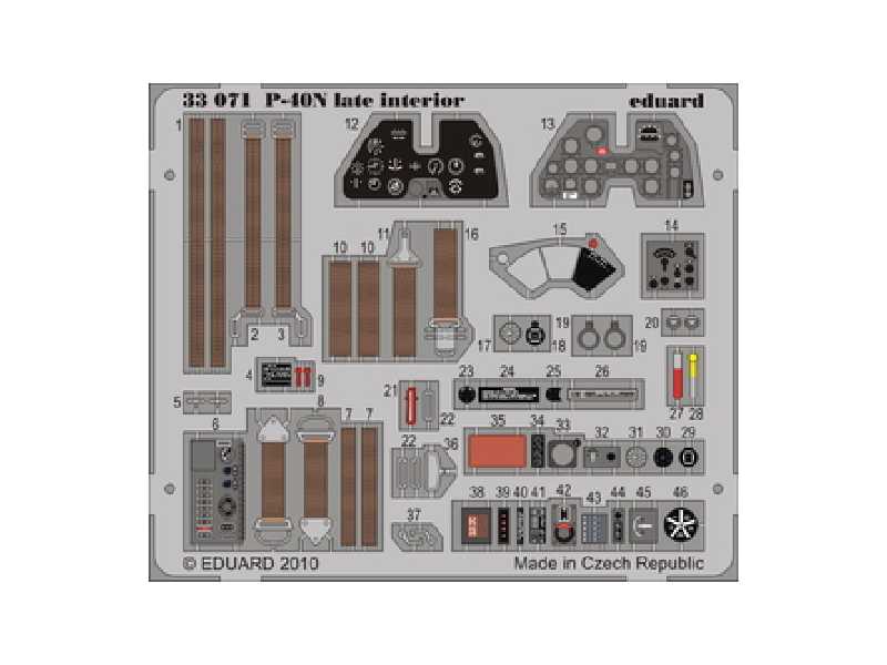 P-40N late interior S. A. 1/32 - Hasegawa - image 1