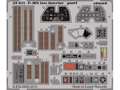 P-40N late interior S. A. 1/32 - Hasegawa - image 1