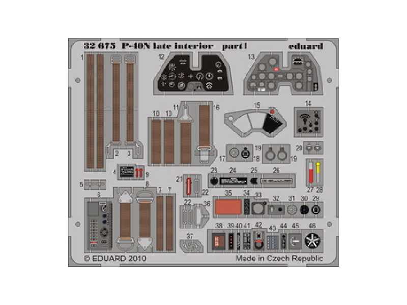 P-40N late interior S. A. 1/32 - Hasegawa - image 1