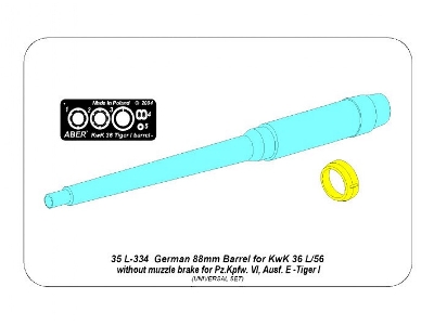 Tiger I, Ausf.E  88mm Barrel without muzzle brake - image 17