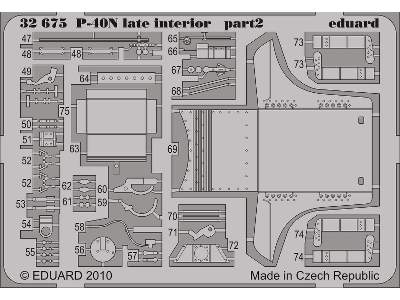 P-40N late interior S. A. 1/32 - Hasegawa - image 3