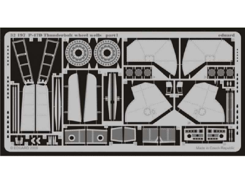 P-47D wheel wells 1/32 - Trumpeter - image 1