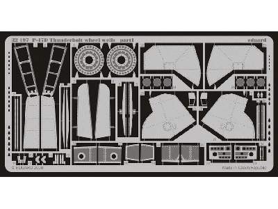 P-47D wheel wells 1/32 - Trumpeter - image 2